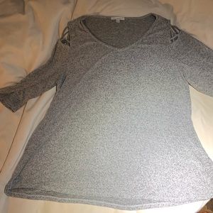 Gray super soft blouse